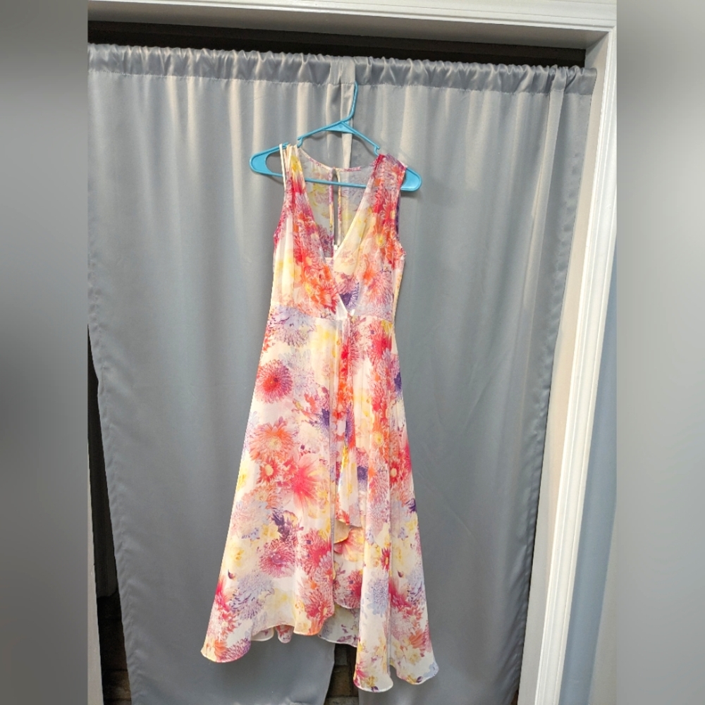 Calvin Klein Floral Boho Sleeveless Maxi Dress